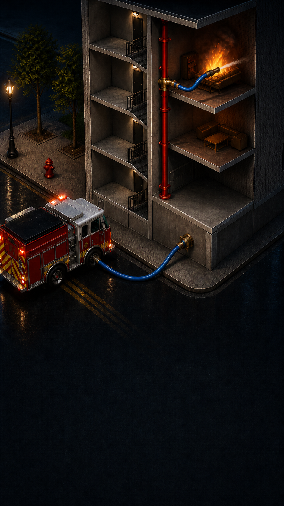 Standpipe scenario preview
